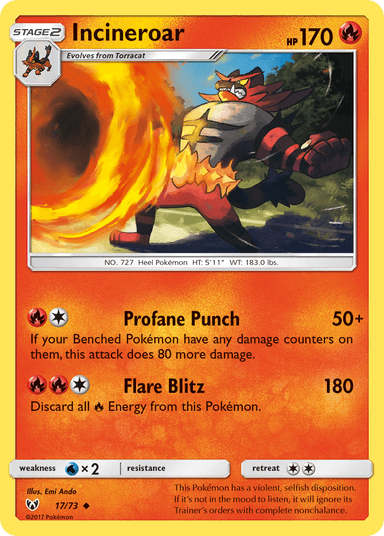 Incineroar, Shining Legends 17