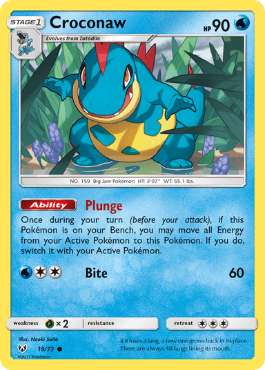 Croconaw, Shining Legends 19