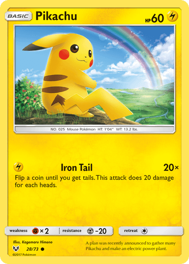 Pikachu, Shining Legends 28