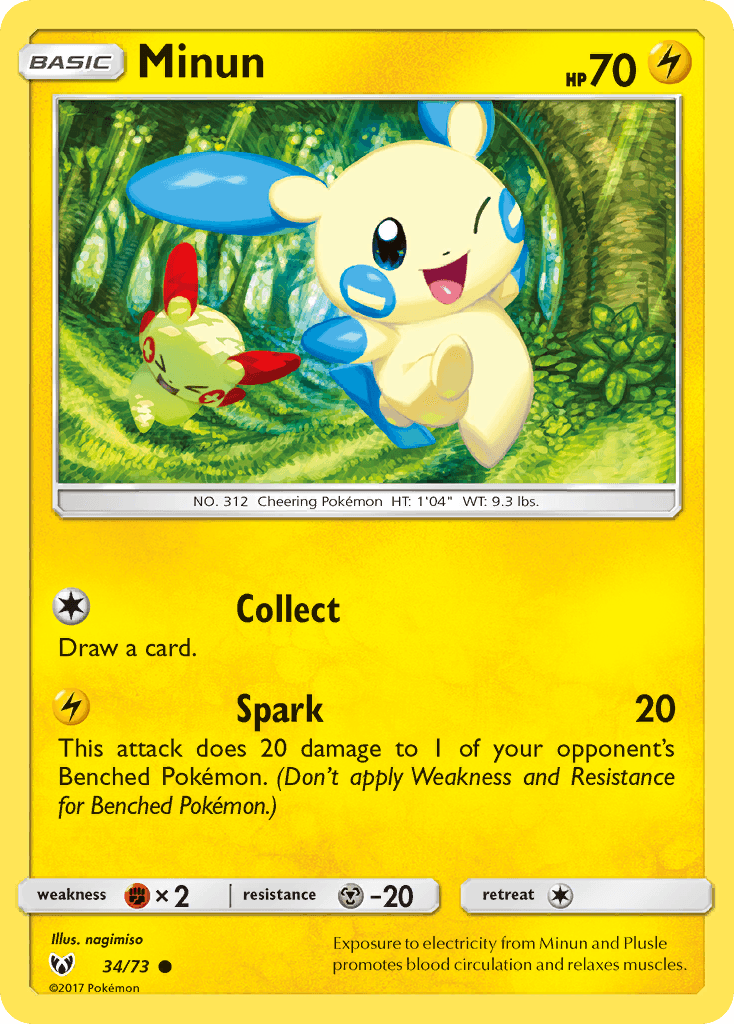 Minun, Shining Legends 34