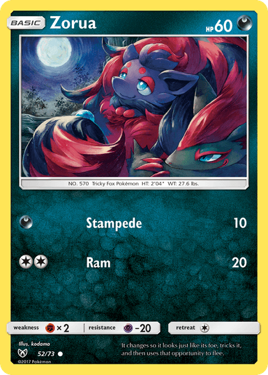 Zorua, Shining Legends 52