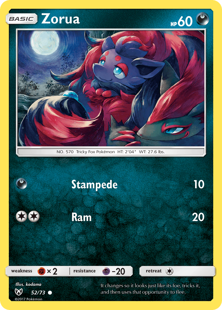 Zorua, Shining Legends 52