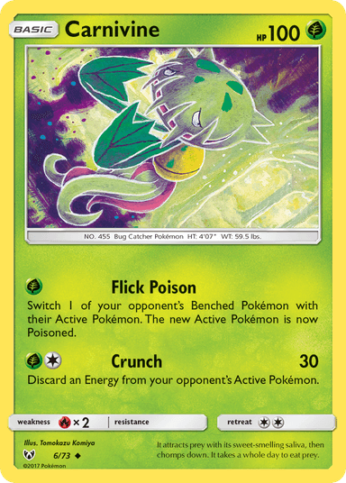 Carnivine, Shining Legends 6