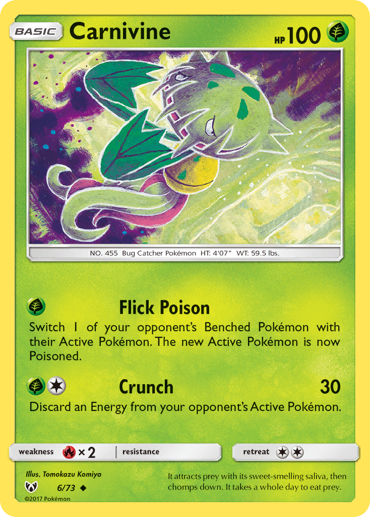 Carnivine, Shining Legends 6