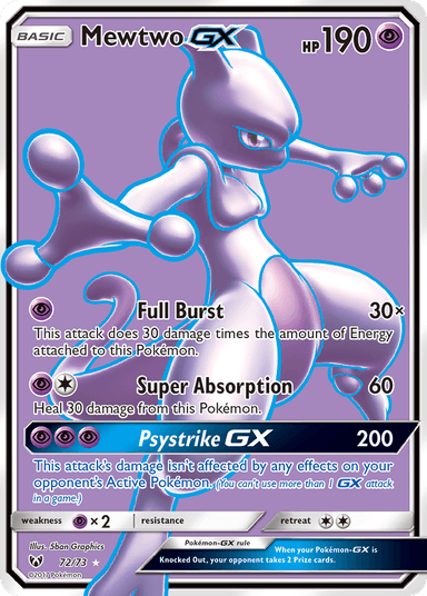 Mewtwo-GX, Shining Legends 72