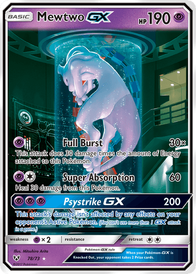 Mewtwo-GX, Shining Legends 78