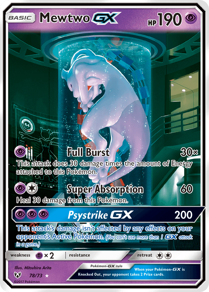 Mewtwo-GX, Shining Legends 78