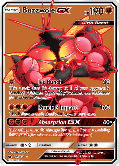 Buzzwole-GX, Crimson Invasion 104