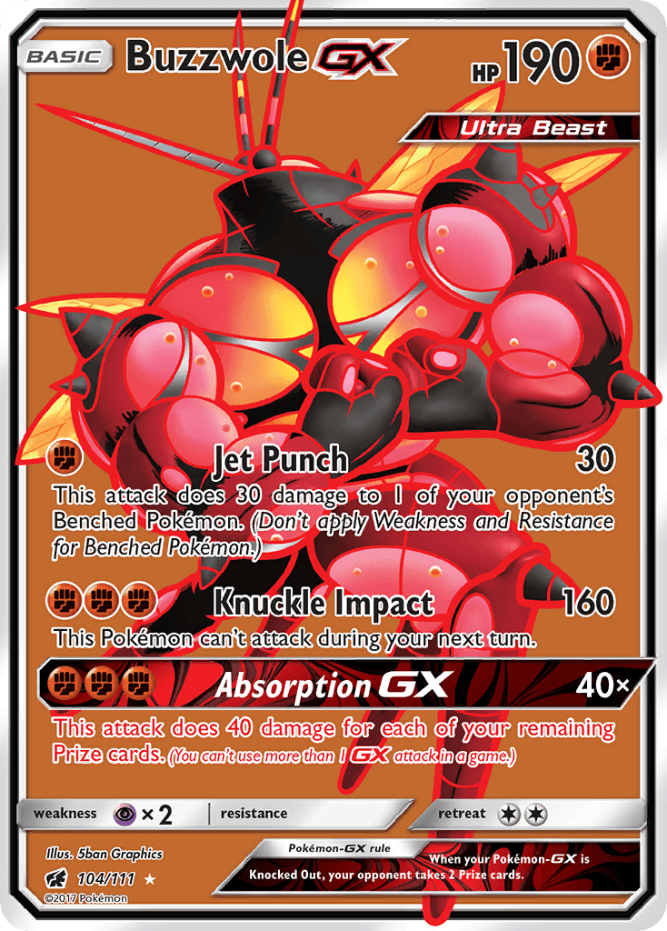 Buzzwole-GX, Crimson Invasion 104