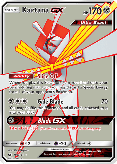 Kartana-GX, Crimson Invasion 106