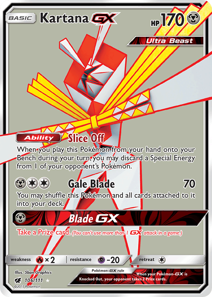 Kartana-GX, Crimson Invasion 106