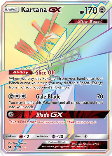 Kartana-GX, Crimson Invasion 117