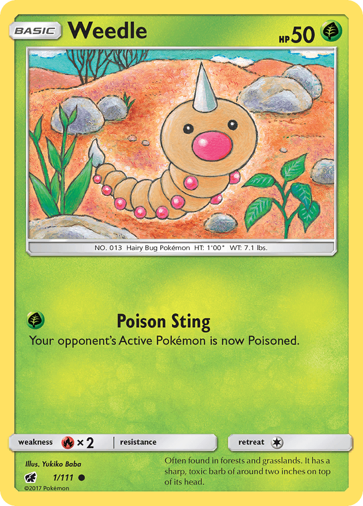 Weedle, Crimson Invasion 1