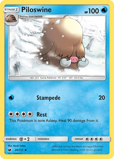 Piloswine, Crimson Invasion 20