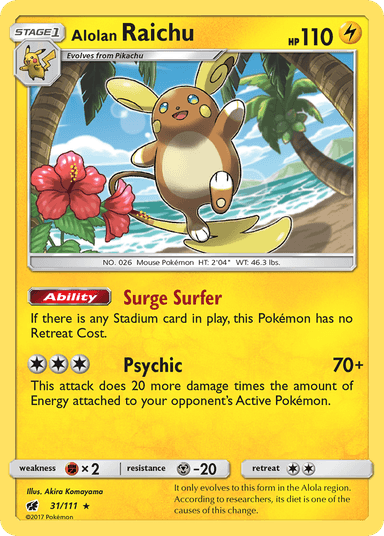 Alolan Raichu, Crimson Invasion 31
