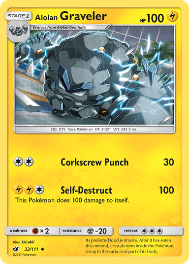 Alolan Graveler, Crimson Invasion 33
