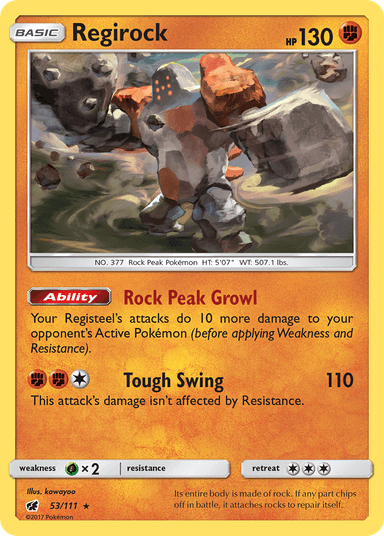 Regirock, Crimson Invasion 53
