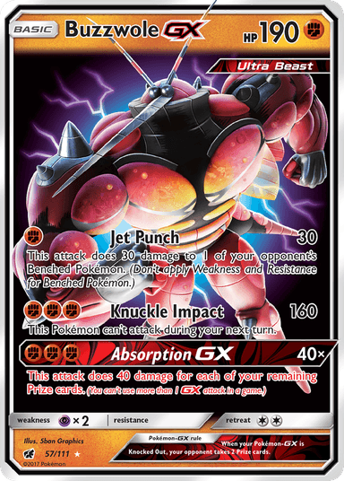 Buzzwole-GX, Crimson Invasion 57