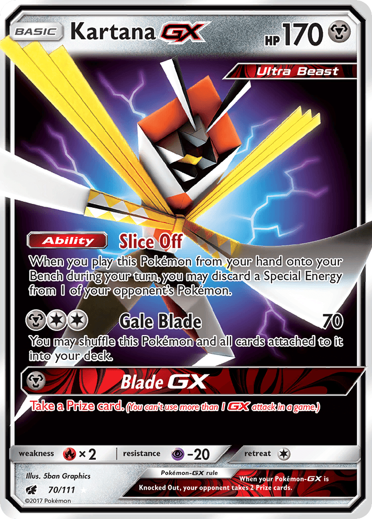 Kartana-GX, Crimson Invasion 70