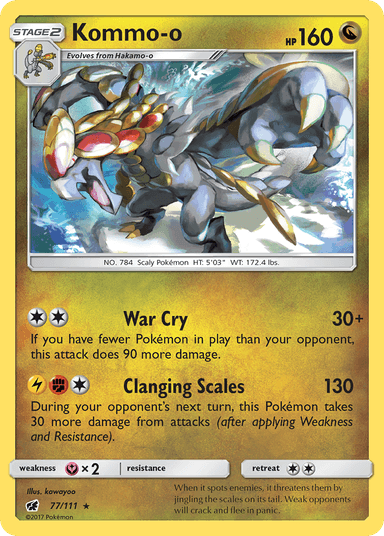 Kommo-o, Crimson Invasion 77