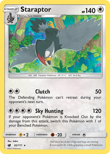Staraptor, Crimson Invasion 83