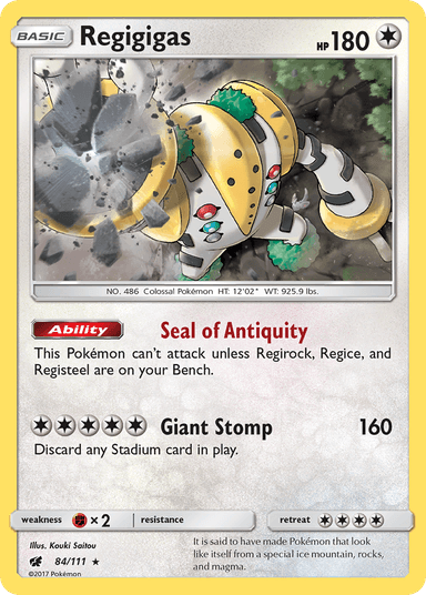 Regigigas, Crimson Invasion 84