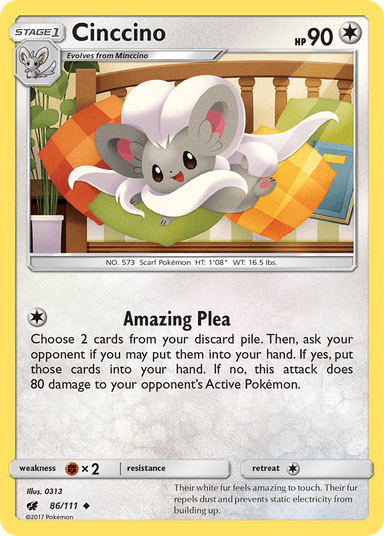 Cinccino, Crimson Invasion 86