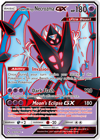 Dawn Wings Necrozma-GX, Ultra Prism 143