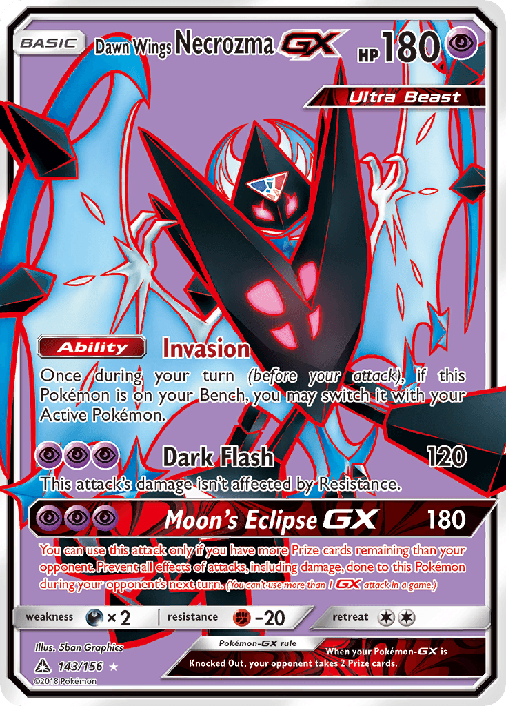 Dawn Wings Necrozma-GX, Ultra Prism 143