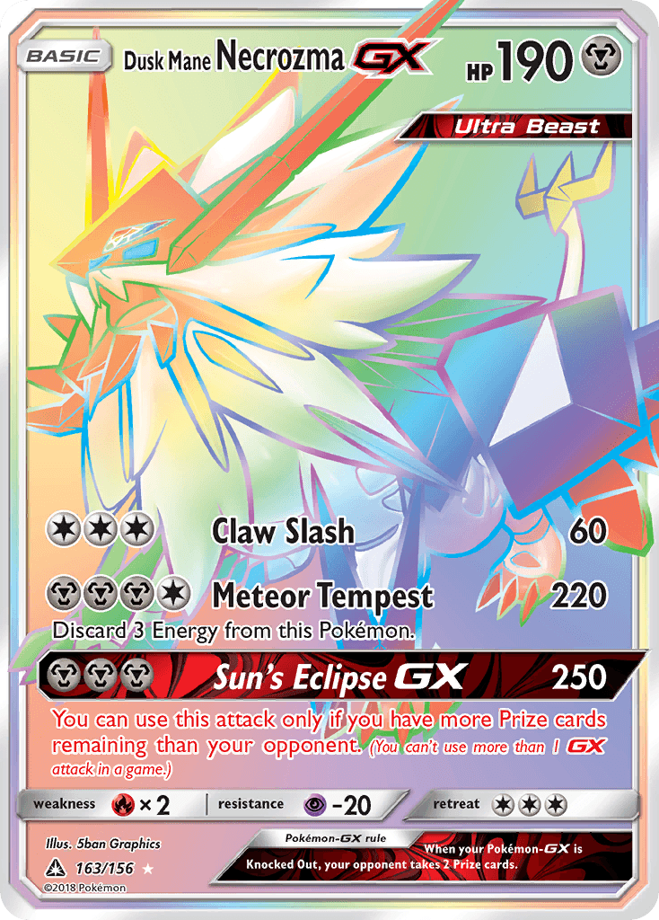 Dusk Mane Necrozma-GX, Ultra Prism 163
