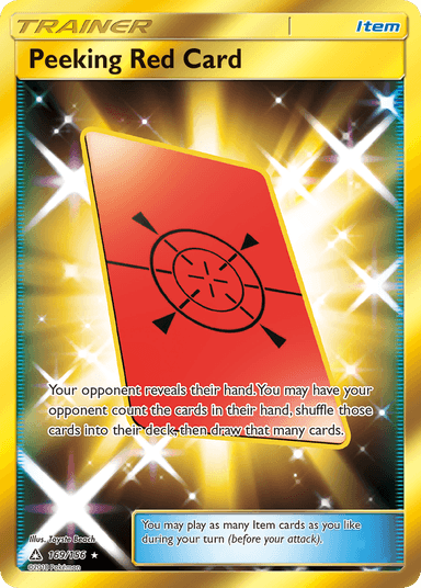 Peeking Red Card, Ultra Prism 169