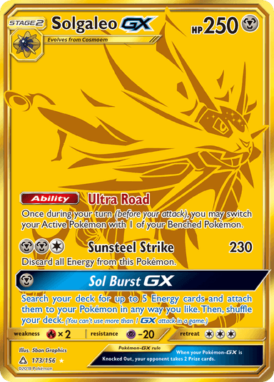 Solgaleo-GX, Ultra Prism 173