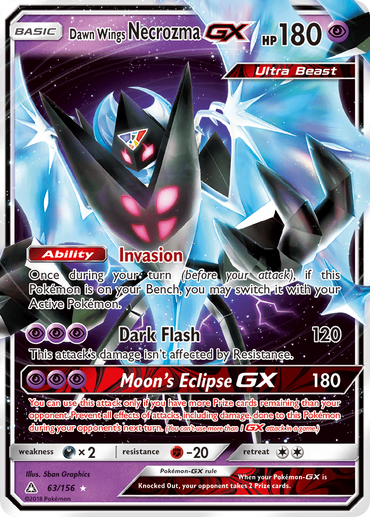 Dawn Wings Necrozma-GX, Ultra Prism 63
