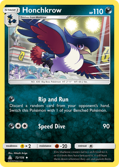 Honchkrow, Ultra Prism 72