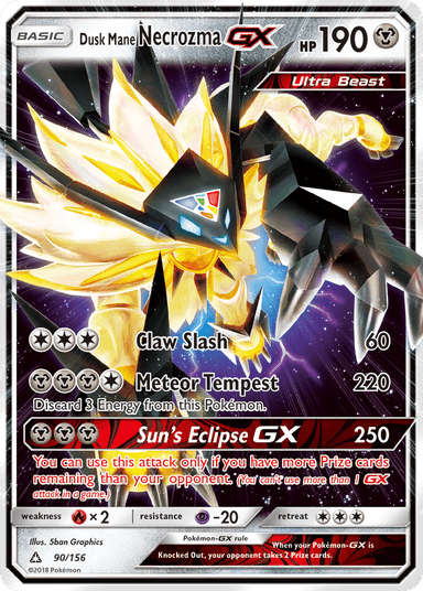 Dusk Mane Necrozma-GX, Ultra Prism 90