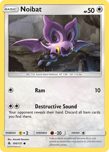 Noibat, Forbidden Light 100