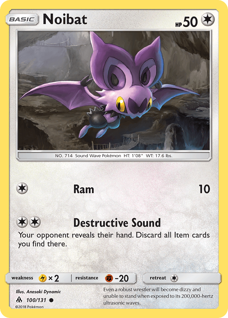 Noibat, Forbidden Light 100