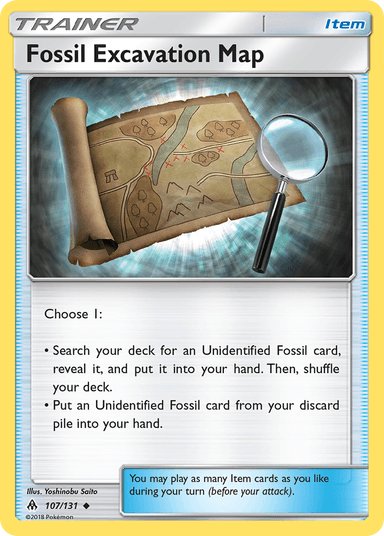 Fossil Excavation Map, Forbidden Light 107