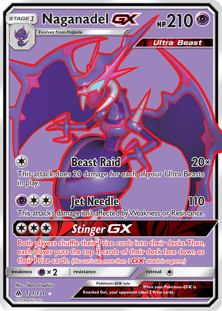 Naganadel-GX, Forbidden Light 121