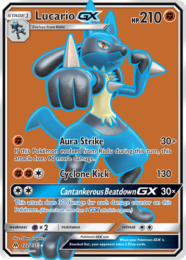 Lucario-GX, Forbidden Light 122