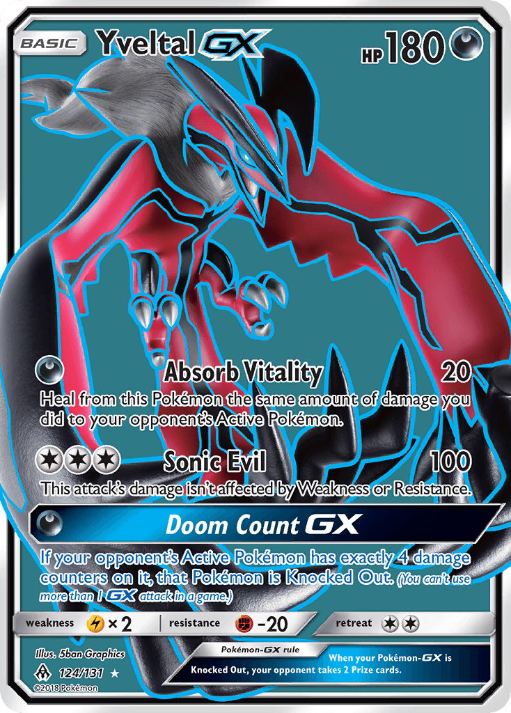 Yveltal-GX, Forbidden Light 124