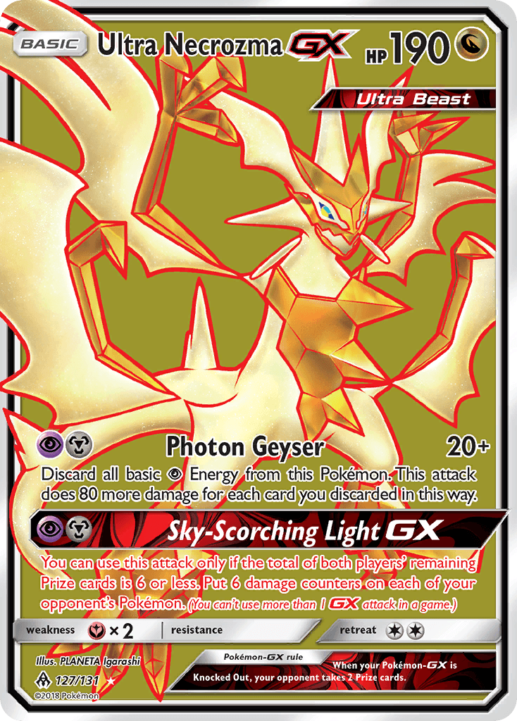 Ultra Necrozma-GX, Forbidden Light 127