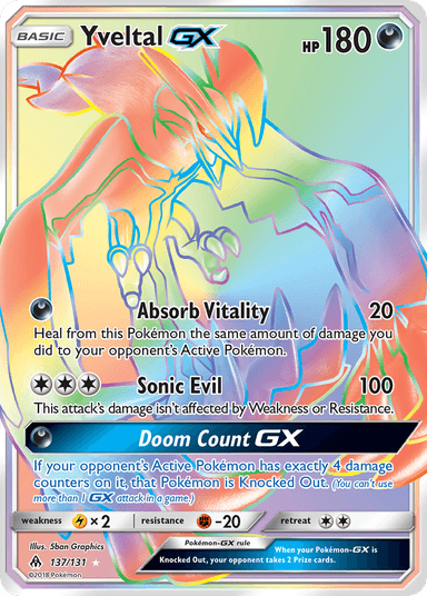 Yveltal-GX, Forbidden Light 137