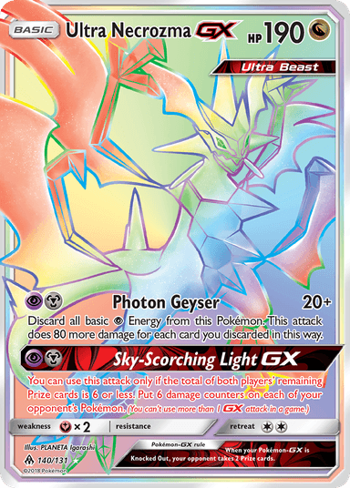 Ultra Necrozma-GX, Forbidden Light 140