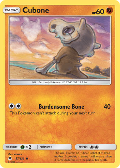 Cubone, Forbidden Light 57