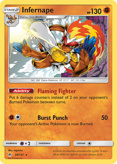 Infernape, Forbidden Light 59
