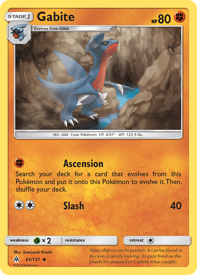 Gabite, Forbidden Light 61
