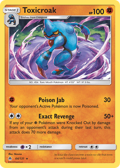 Toxicroak, Forbidden Light 64