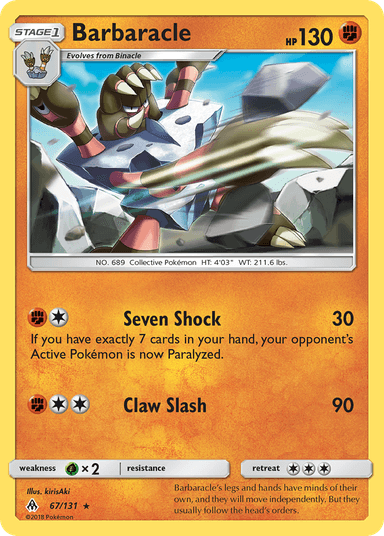 Barbaracle, Forbidden Light 67