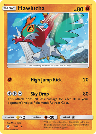 Hawlucha, Forbidden Light 70
